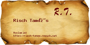 Risch Tamás névjegykártya