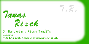 tamas risch business card